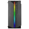 Mars Gaming MC-S1 negro caja PC gaming micro-ATX compacta iluminación ARGB 12 modos ventilador FRGB ventana lateral completa