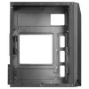 Mars Gaming MC-S1 negro caja PC gaming micro-ATX compacta iluminación ARGB 12 modos ventilador FRGB ventana lateral completa