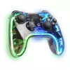 Mars Gaming MGP-24 Mando inalámbrico 2.4GPRO Neon RGB, doble vibración háptica, joysticks analógicos, control para PC PS3 PS4 XBOX360 Raspberry Pi Mac Android