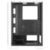 Mars Gaming MC-C Blanco Carcasa de PC ATX con panel frontal de malla metálica, ventana de cristal templado, 3 ventiladores FRGB frontales de 120 mm