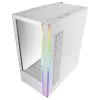 Mars Gaming MC-ULTRA White Torre gaming E-ATX Custom XXL con doble tira LED ARGB, doble ventana de cristal templado, estructura de doble cámara vertical