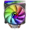 Mars Gaming MCPU-VR Negro Disipador de CPU con doble espejo infinito ARGB, 4 heatpipes HCT, 180 W TDP, ventilador PWM de 12 cm ultrasilencioso