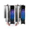 Mars Gaming MCPU-XT Negro disipador de CPU refrigeración Dual Tower 6 heatpipes HCT TDP 300W 2 ventiladores ARGB PWM de 12cm