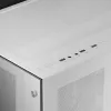Mars Gaming MCV3 White Torre gaming E-ATX Custom XXL con ventana de cristal templado frontal y lateral, estructura modular de doble cámara