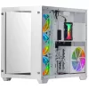 Mars Gaming MCV3 White Torre gaming E-ATX Custom XXL con ventana de cristal templado frontal y lateral, estructura modular de doble cámara