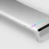Mars Gaming MGS-ONE White Soporte para monitor Chroma RGB con tamaño ajustable, soporte para smartphone y tablet, USB 2.0 frontal