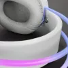Mars Gaming MH-GLOW Blanco Auriculares 360° Full Chroma RGB Flow con micrófono con cancelación de ruido, diseño ultraligero, almohadillas de espuma viscoelástica, compatibilidad universal