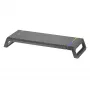 Mars Gaming MGS-ONE Negro Soporte para monitor Chroma RGB con tamaño ajustable, soporte para smartphone y tablet, USB 2.0 frontal