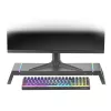Mars Gaming MGS-ONE Negro Soporte para monitor Chroma RGB con tamaño ajustable, soporte para smartphone y tablet, USB 2.0 frontal