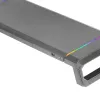 Mars Gaming MGS-ONE Negro Soporte para monitor Chroma RGB con tamaño ajustable, soporte para smartphone y tablet, USB 2.0 frontal