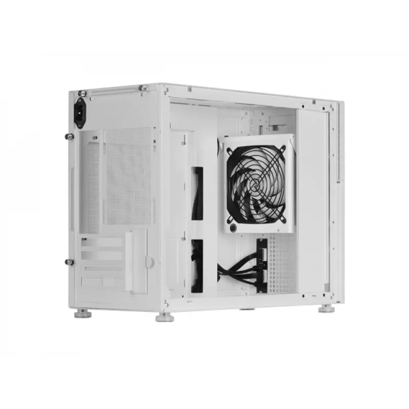 Mars Gaming MC-LCD Mini torre negra, blanca