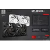 Mars Gaming MF-NCLX2W Ventilador para carcasa de ordenador 12 cm blanco 2 uds.