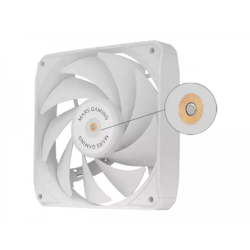 Mars Gaming MF-NCLX2W Ventilador para carcasa de ordenador 12 cm blanco 2 uds.