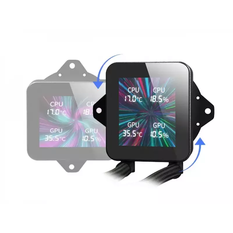 Mars Gaming MLVISION240 Sistema de refrigeración para ordenador refrigeración líquida todo en uno para procesador 12 cm negro