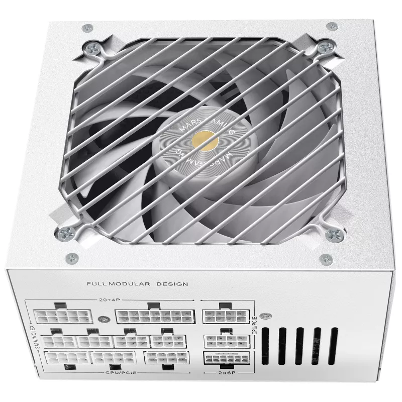 Mars Gaming MPB1000PSIW Fuente de alimentación 1000 W 24 pines ATX ATX blanca