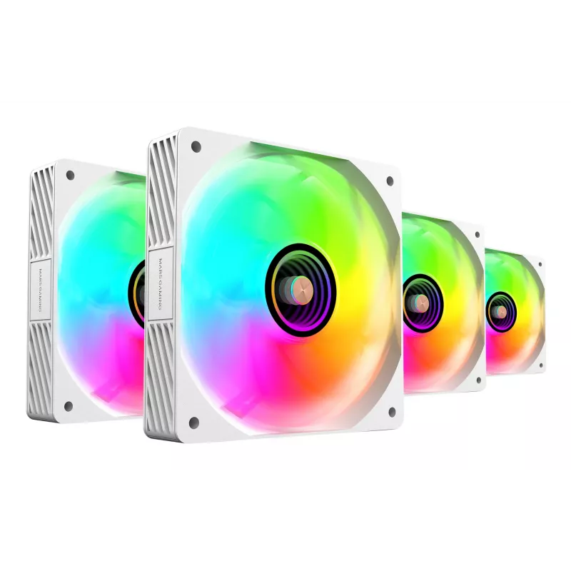 Mars Gaming MFSI4KITW Sistema de refrigeración para ordenador ventilador para caja de ordenador 12 cm blanco