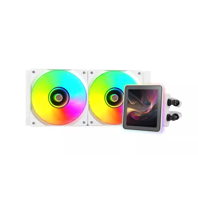 Mars Gaming ML-VISIONPRO240W Refrigeración líquida todo en uno para procesador 12 cm blanca 1 ud.