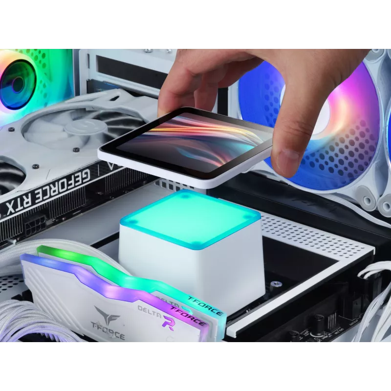 Mars Gaming ML-VISIONPRO240W Refrigeración líquida todo en uno para procesador 12 cm blanca 1 ud.
