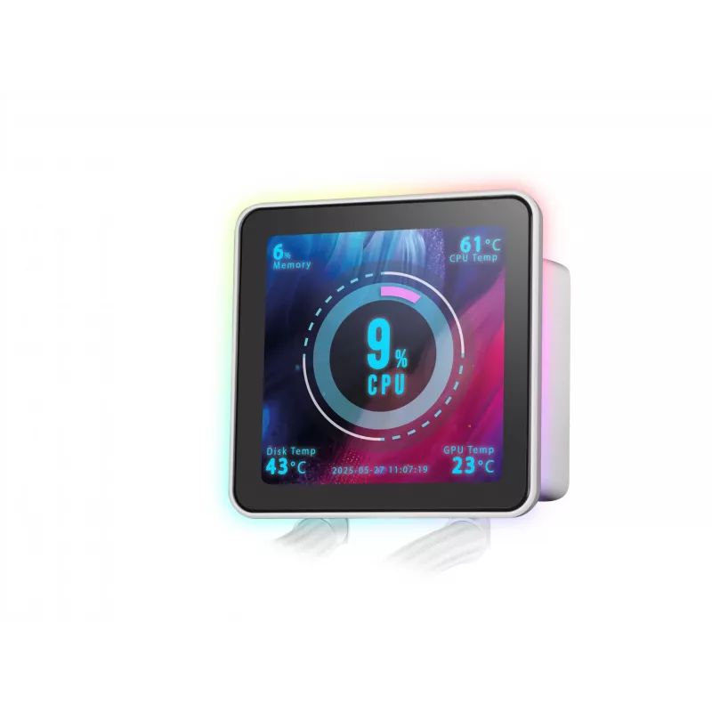 Mars Gaming ML-VISIONPRO240W Refrigeración líquida todo en uno para procesador 12 cm blanca 1 ud.