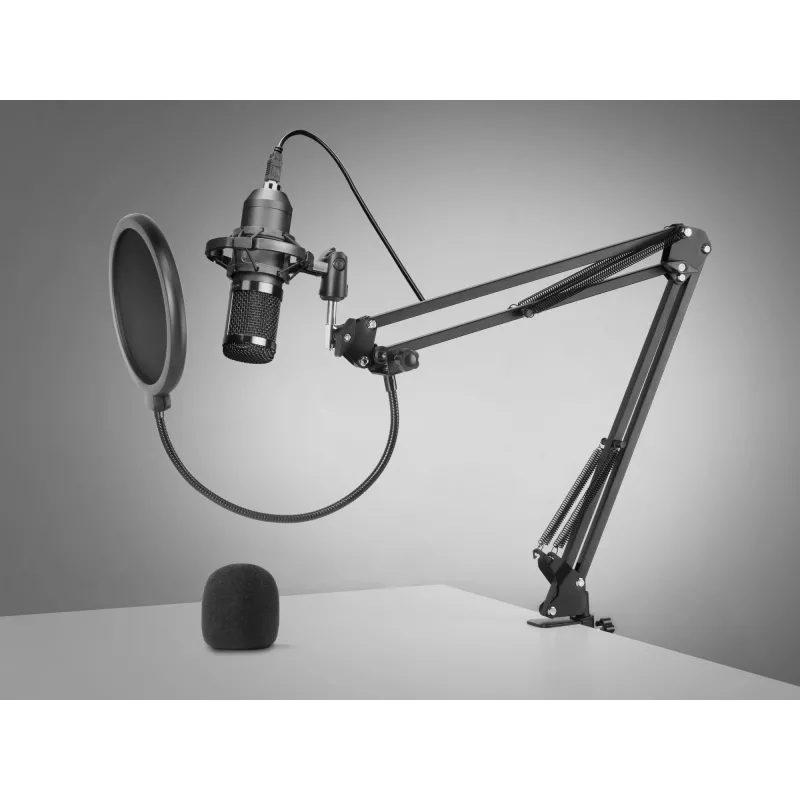Mars Gaming Micrófono de ultra alta definición para streaming negro