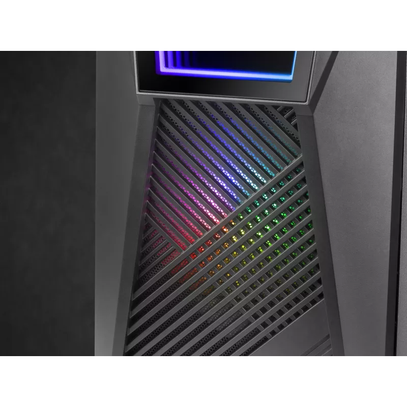Mars Gaming MC777, caja de ordenador ATX, iluminación ARGB, negro, PC, negro, ATX, micro ATX, Mini-ITX, azul, verde, rojo, 15,8 cm, 31,8 cm