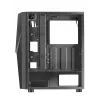 Mars Gaming MC777, caja de ordenador ATX, iluminación ARGB, negro, PC, negro, ATX, micro ATX, Mini-ITX, azul, verde, rojo, 15,8 cm, 31,8 cm