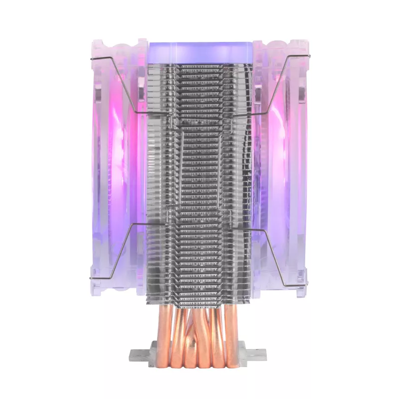 Mars Gaming MCPU66 disipador CPU Triple ARGB 6 heatpipes HCT TDP 220W 2 ventiladores 12cm