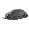 Mars Gaming MM55 negro ratón gaming RGB Chroma ultraligero 55g 12800 DPI interruptores mecánicos HUANO