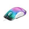 Mars Gaming MMGLOW Chroma-Glow RGB ratón gaming acabado espejo ultraligero 12800 DPI blanco