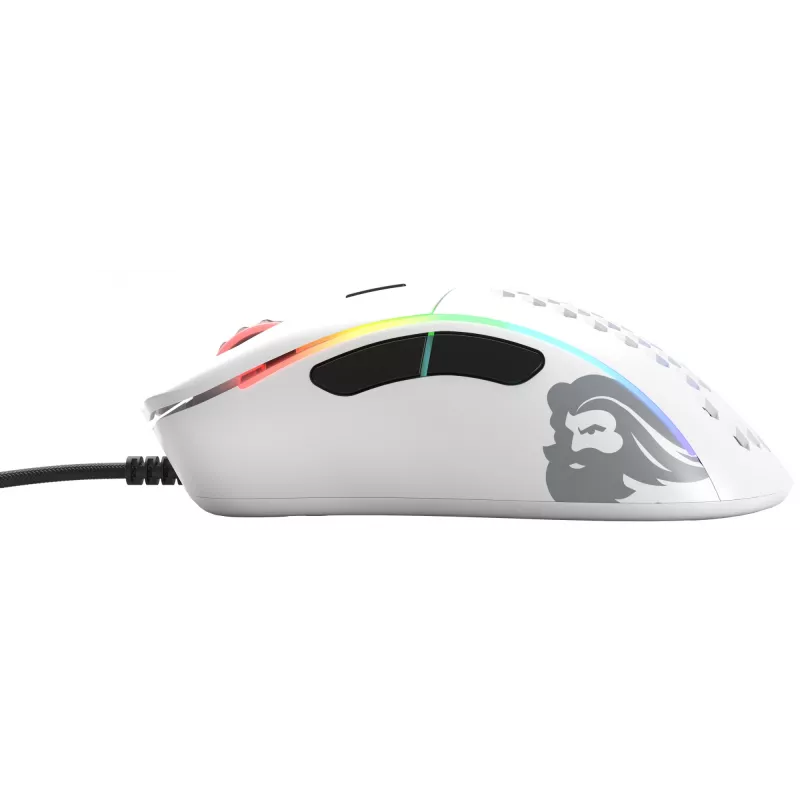 Glorious Gaming Glorious Model D Minus - blanco mate, diestro, óptico, USB Type-A, 3200 DPI, 1 ms, blanco
