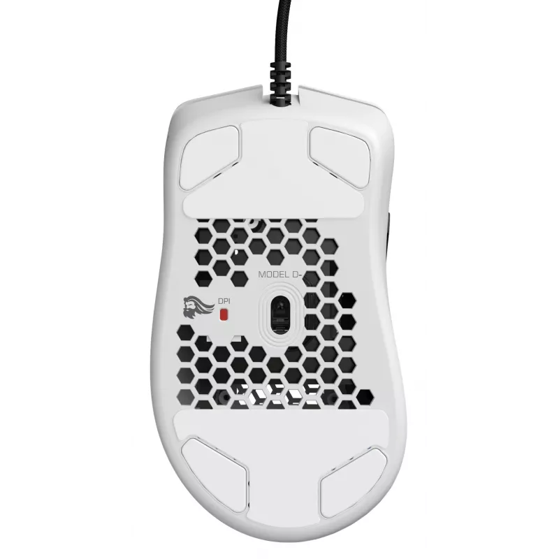 Glorious Gaming Glorious Model D Minus - blanco mate, diestro, óptico, USB Type-A, 3200 DPI, 1 ms, blanco