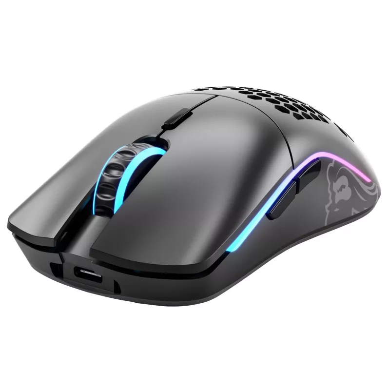 Glorious Gaming Glorious Model O Wireless - negro mate, diestro, óptico, RF inalámbrico, 19000 DPI, 1 ms, negro