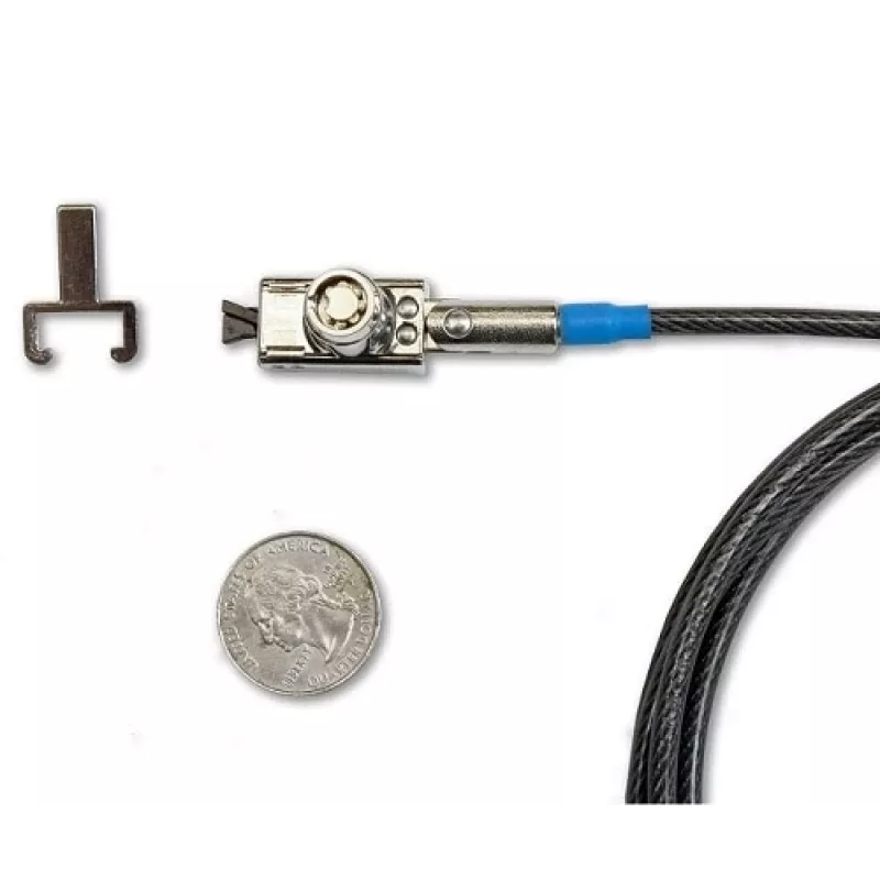 DELL 1DJXC candado de cable negro, plata 1,82 m