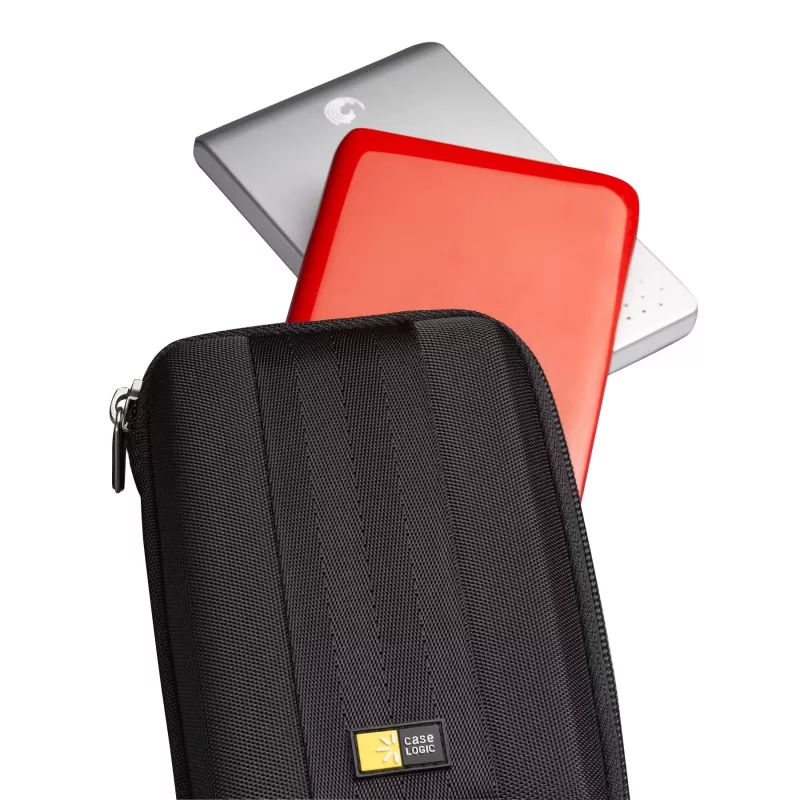 Case Logic funda portátil para disco duro, funda tipo sleeve, EVA (etileno-acetato de vinilo), negro, universal, resistente al polvo, resistente a arañazos, 102 mm