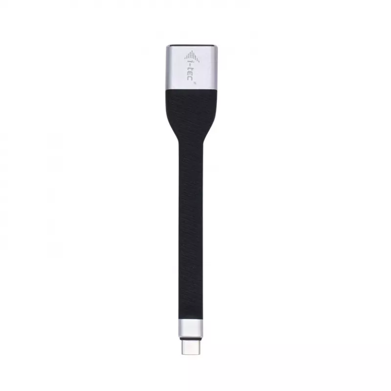 ITEC adaptador USB-C a DisplayPort i-tec adaptador USB-C plano DP 4K/60 Hz, cable de 0,11 m, negro