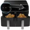 Freidora de aire Beko FRL5388B ExpertFry 8,5 L 2400 W negra con control táctil
