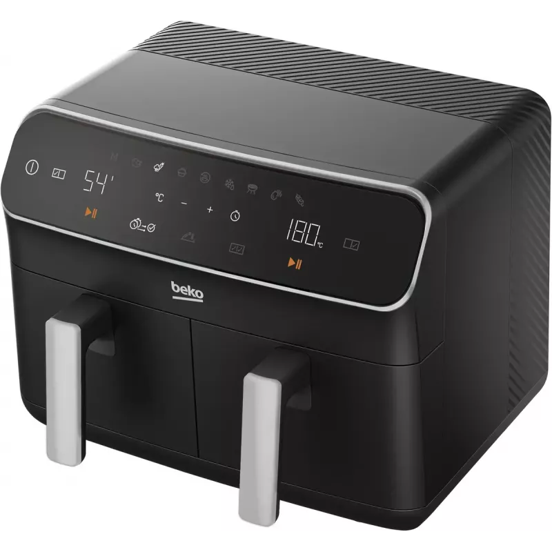 Freidora de aire Beko FRL5388B ExpertFry 8,5 L 2400 W negra con control táctil