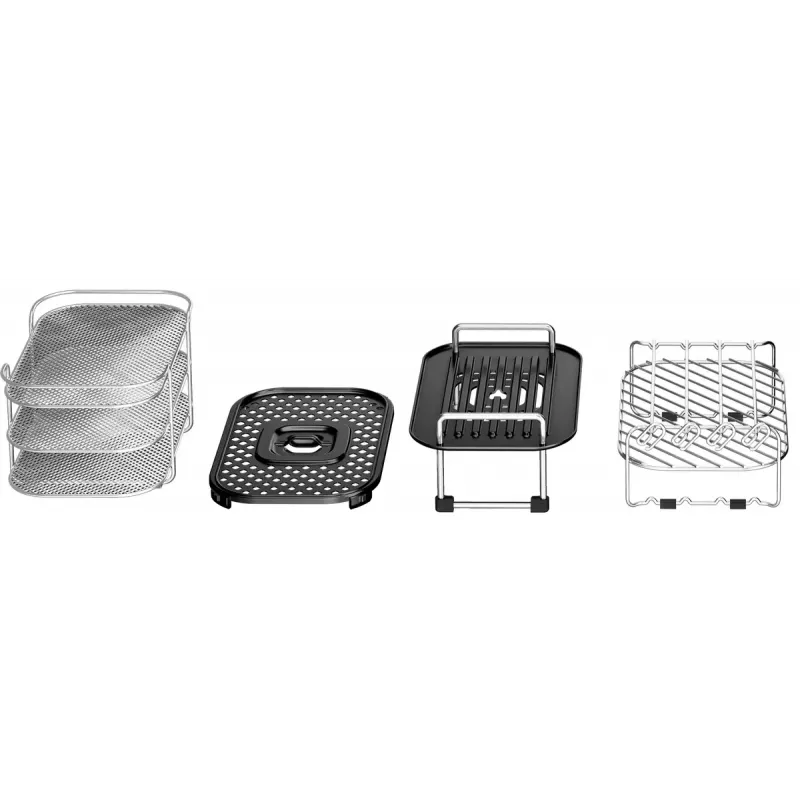 Freidora de aire Beko FRL5388B ExpertFry 8,5 L 2400 W negra con control táctil