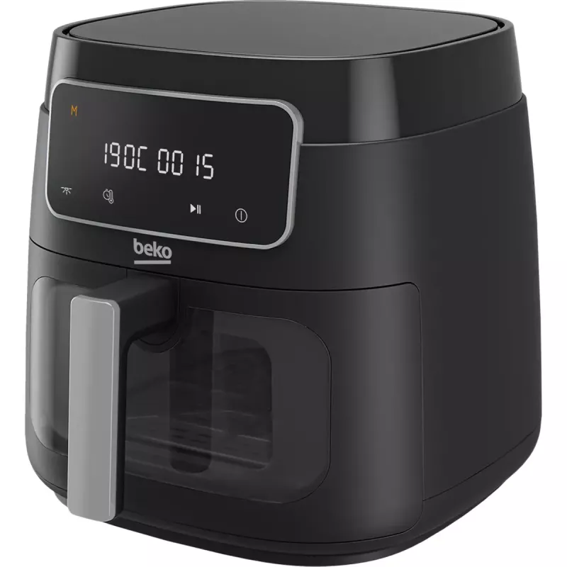 Freidora de aire BEKO FRL3374B 7,6 l 1750 W negra con control táctil, 9 programas, 35–200 °C