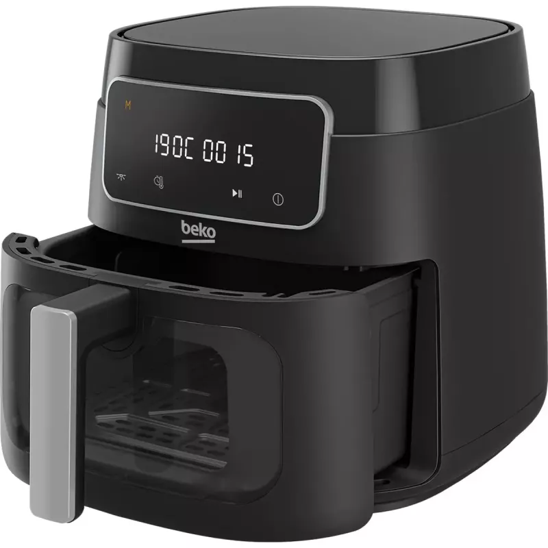 Freidora de aire BEKO FRL3374B 7,6 l 1750 W negra con control táctil, 9 programas, 35–200 °C