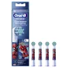 Cabezales de cepillo de dientes de repuesto BRAUN Oral-B Spiderman pack de 4, compatibles con mangos Oral-B, modelo 014052