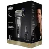 Afeitadora de láminas Braun Series 9 Pro+ 9675cc gris plata acero inoxidable