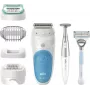 Braun Silk-épil 5 810 + Gillette Venus recortadora 28 pinzas azul, blanco