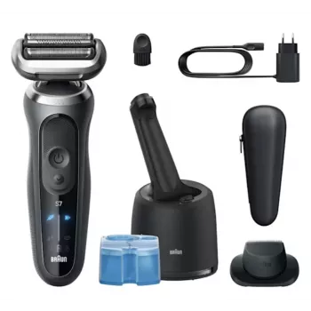 Afeitadora de láminas Braun Series 7 72-C7200CC negro acero inoxidable litio-ion