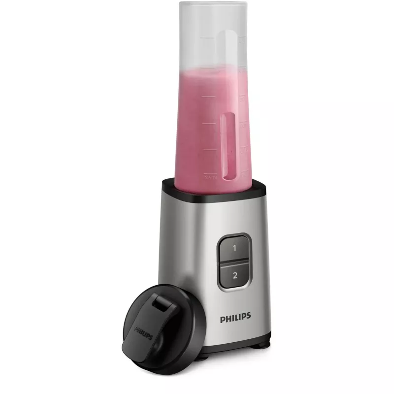 Philips Daily Collection HR2600/80 Minibatidora, batidora de mesa, 0,7 l, función de pulso, trituradora de hielo, 0,85 m, 350 W