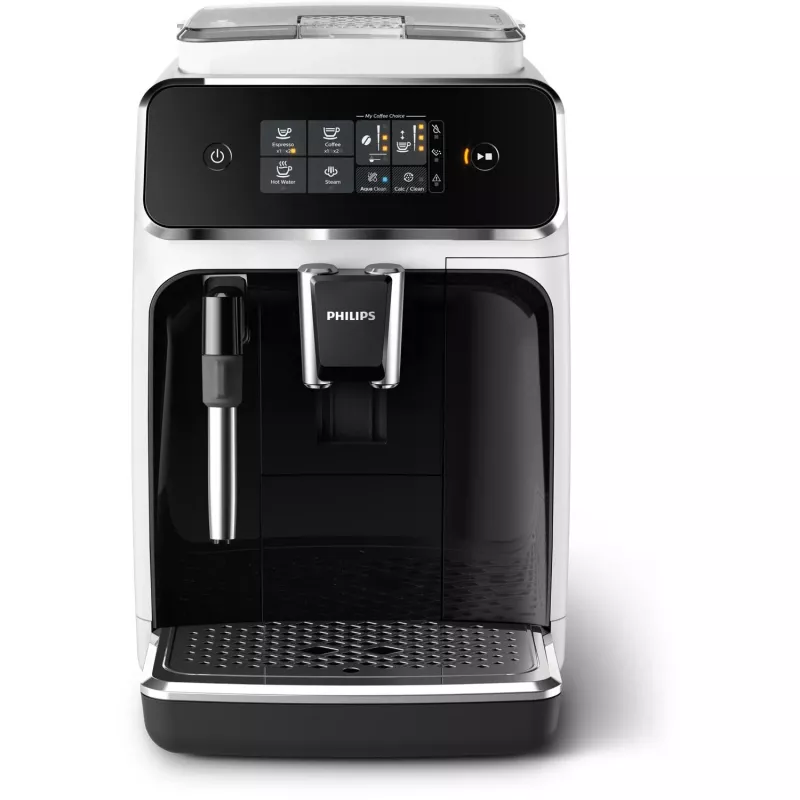 Cafetera expreso Philips Series 2200 EP2223/40 superautomática, 1,8 l depósito de agua, molinillo integrado, 2 salidas, 1500 W, negro