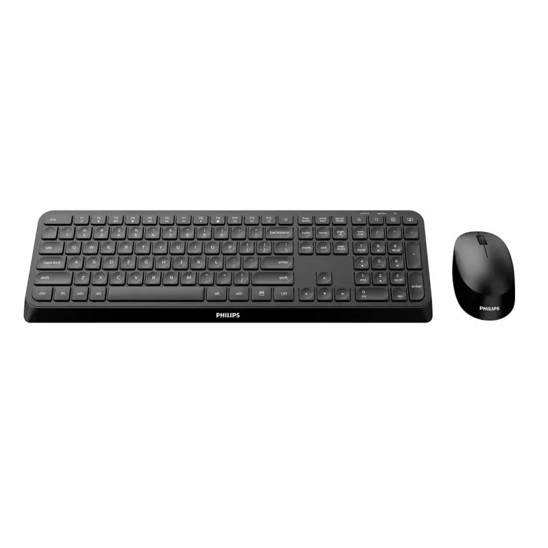 Teclado y ratón Philips Serie 3000 SPT6307B/31 universal RF inalámbrico QWERTY inglés negro