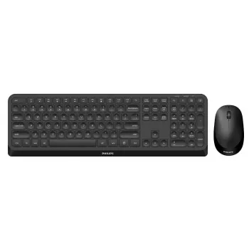 Teclado y ratón Philips Serie 3000 SPT6307B/31 universal RF inalámbrico QWERTY inglés negro
