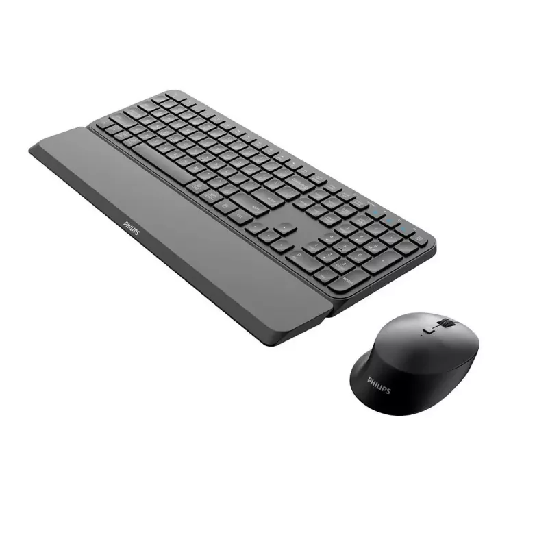 Teclado y ratón Philips Serie 6000 SPT6607B/31 universal RF inalámbrico + Bluetooth negro
