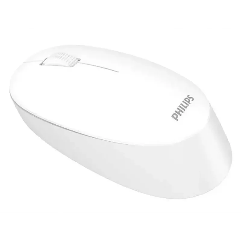 Ratón óptico inalámbrico ambidiestro Philips SPK7307WL/00 — RF inalámbrico, 1600 DPI, 3 botones, blanco